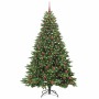 Árbol de Navidad artificial con 300 LED Verde 210 cm PE y PVC