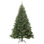 Árbol de Navidad artificial con 300 LED Verde 210 cm PE y PVC