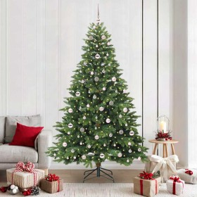 Árbol de Navidad artificial con 300 LED Verde 210 cm PE y PVC