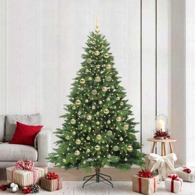 Árbol de Navidad artificial con 300 LED Verde 210 cm PE y PVC