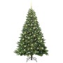 Árbol de Navidad artificial con 300 LED Verde 210 cm PE y PVC