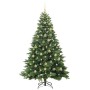 Árbol de Navidad artificial con 300 LED Verde 210 cm PE y PVC