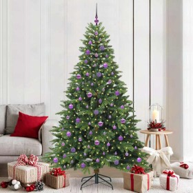 Árbol de Navidad artificial con 300 LED Verde 210 cm PE y PVC