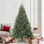 Árbol de Navidad artificial con 300 LED Verde 210 cm PE y PVC