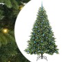 Árbol de Navidad artificial con 300 LED Verde 210 cm PE y PVC