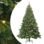 Árbol de Navidad artificial con 300 LED Verde 210 cm PE y PVC