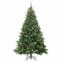 Árbol de Navidad artificial con 300 LED Verde 210 cm PE y PVC