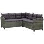 Set mit 6 Gartenmöbeln und Kissen synthetisches Rattangrau von vidaXL, Gartensets - Ref: Foro24-315231, Preis: 606,98 €, Raba...