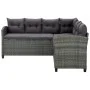 6-piece garden furniture set with gray synthetic rattan cushions by vidaXL, Garden sets - Ref: Foro24-315231, Price: 762,14 €...