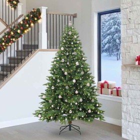 Árbol de Navidad artificial con 300 LED Verde 240 cm PE y PVC