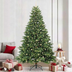 Árbol de Navidad artificial con 300 LED Verde 240 cm PE y PVC