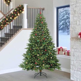 Árbol de Navidad artificial con 300 LED Verde 240 cm PE y PVC