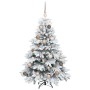 Árbol de Navidad artificial con 150 LED Verde 120 cm PE y PVC