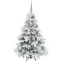 Árbol de Navidad artificial con 150 LED Verde 120 cm PE y PVC