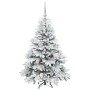 Árbol de Navidad artificial con 150 LED Verde 120 cm PE y PVC