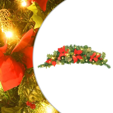 Weihnachtsbogen mit grünen LED-Lichtern 90 cm PVC von vidaXL, Weihnachtsbeleuchtung - Ref: Foro24-320980, Preis: 29,49 €, Rab...