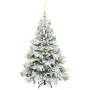Árbol de Navidad artificial con 150 LED Verde 120 cm PE y PVC