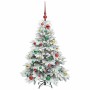 Árbol de Navidad artificial con 150 LED Verde 120 cm PE y PVC