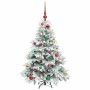 Árbol de Navidad artificial con 150 LED Verde 120 cm PE y PVC