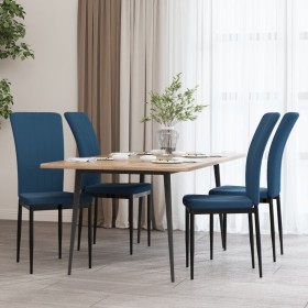 Dining chairs 4 units blue velvet by vidaXL, dining chairs - Ref: Foro24-326103, Price: 183,19 €, Discount: %
