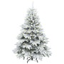 Árbol de Navidad artificial con 150 LED Verde 150 cm PE y PVC