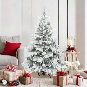 Árbol de Navidad artificial con 150 LED Verde 150 cm PE y PVC