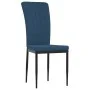 Esszimmerstühle 4 Einheiten blauer Samt von vidaXL, Essstühle - Ref: Foro24-326103, Preis: 153,42 €, Rabatt: %
