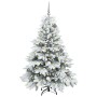 Árbol de Navidad artificial con 150 LED Verde 150 cm PE y PVC