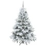 Árbol de Navidad artificial con 150 LED Verde 150 cm PE y PVC