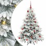 Árbol de Navidad artificial con 150 LED Verde 150 cm PE y PVC