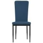 Esszimmerstühle 4 Einheiten blauer Samt von vidaXL, Essstühle - Ref: Foro24-326103, Preis: 153,42 €, Rabatt: %