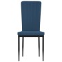 Esszimmerstühle 4 Einheiten blauer Samt von vidaXL, Essstühle - Ref: Foro24-326103, Preis: 183,19 €, Rabatt: %