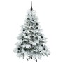 Árbol de Navidad artificial con 150 LED Verde 150 cm PE y PVC