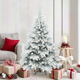 Árbol de Navidad artificial con 150 LED Verde 150 cm PE y PVC