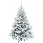 Árbol de Navidad artificial con 150 LED Verde 150 cm PE y PVC