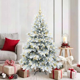 Árbol de Navidad artificial con 150 LED Verde 150 cm PE y PVC