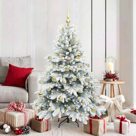 Árbol de Navidad artificial con 150 LED Verde 150 cm PE y PVC