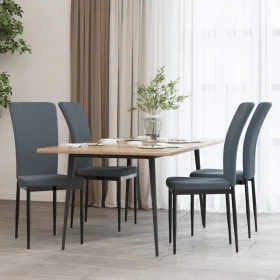 Dining chairs 4 units dark gray velvet by vidaXL, dining chairs - Ref: Foro24-326105, Price: 137,92 €, Discount: %