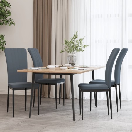 Esszimmerstühle 4 Einheiten aus dunkelgrauem Samt von vidaXL, Essstühle - Ref: Foro24-326105, Preis: 139,67 €, Rabatt: %