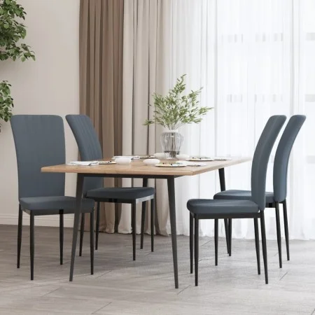 Sillas de comedor 4 unidades terciopelo gris oscuro de vidaXL, Sillas de comedor - Ref: Foro24-326105, Precio: 137,53 €, Desc...