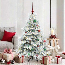 Árbol de Navidad artificial con 150 LED Verde 150 cm PE y PVC
