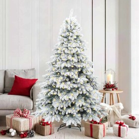 Árbol de Navidad artificial con 300 LED Verde 180 cm PE y PVC