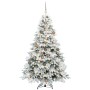 Árbol de Navidad artificial con 300 LED Verde 180 cm PE y PVC