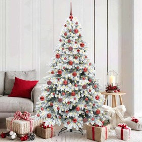 Árbol de Navidad artificial con 300 LED Verde 180 cm PE y PVC