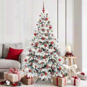 Árbol de Navidad artificial con 300 LED Verde 180 cm PE y PVC