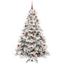 Árbol de Navidad artificial con 300 LED Verde 180 cm PE y PVC