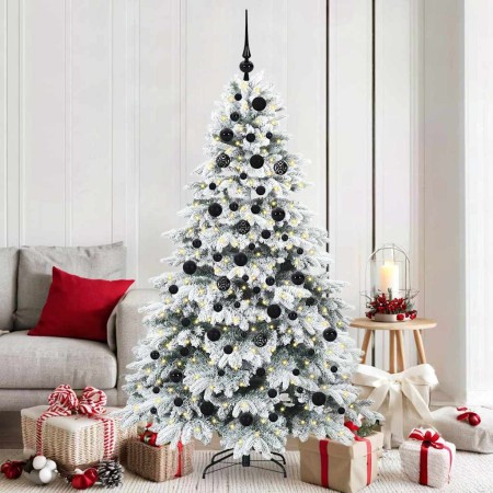 Árbol de Navidad artificial con 300 LED Verde 180 cm PE y PVC