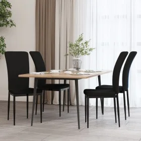 Sillas de comedor 4 unidades terciopelo negro by vidaXL, dining chairs - Ref: Foro24-326110, Price: 184,02 €, Discount: %