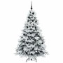 Árbol de Navidad artificial con 300 LED Verde 180 cm PE y PVC