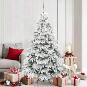 Árbol de Navidad artificial con 300 LED Verde 180 cm PE y PVC